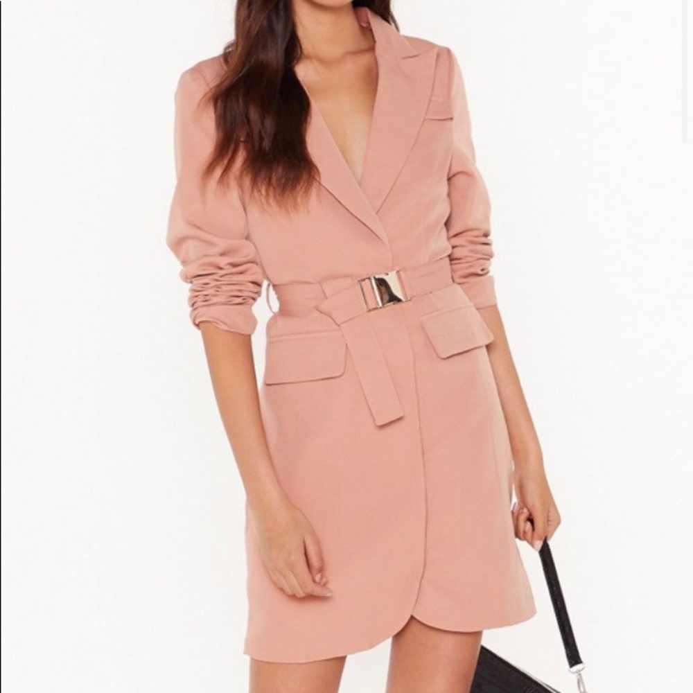 Nasty Gal Buckle Blazer Dress